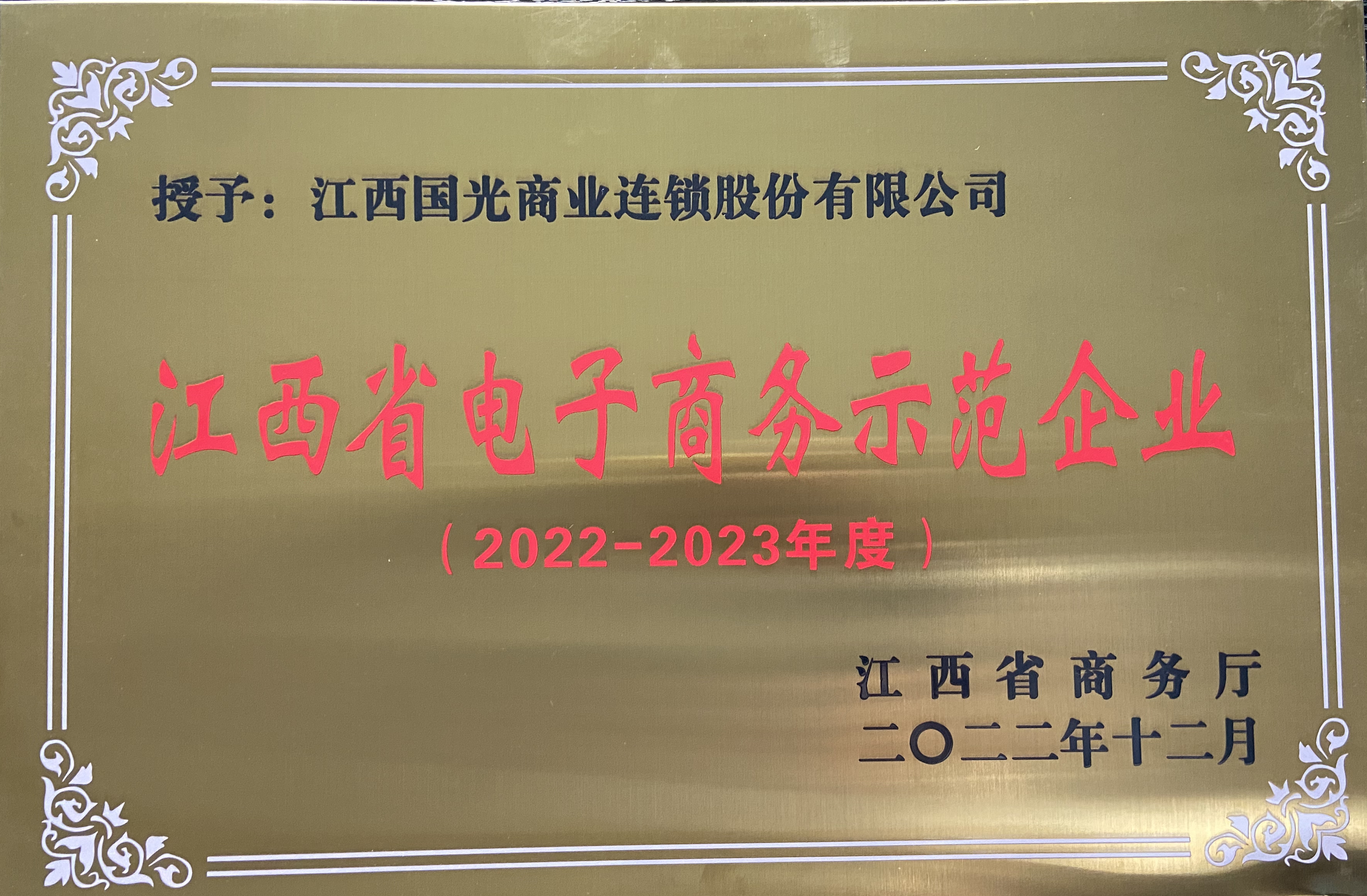 江西省電子商務(wù)示范企業(yè)